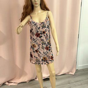 Luna chix shell dress pink flower print Small